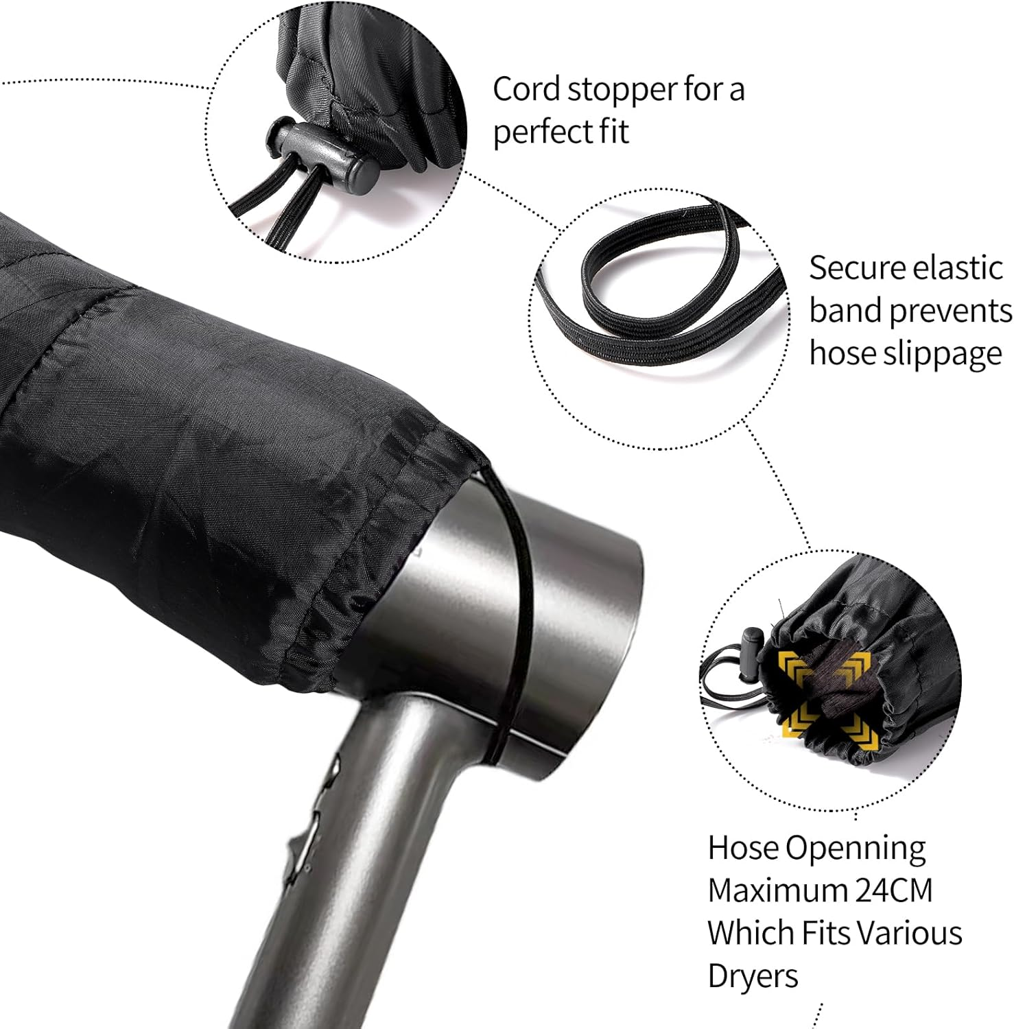 Hair Dryer Diffuser Attachment for Curly Hair,Portable Easy Use for Travel or Apartment,Curly Hair Diffuser Bonnet for Deep Conditioning at Home image number 5