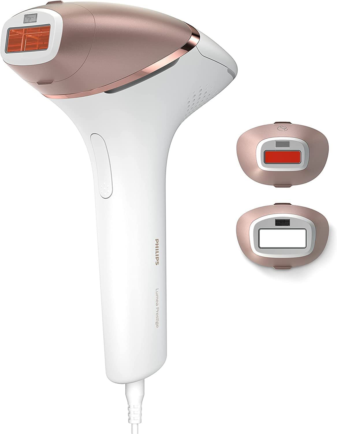Philips Lumea Prestige IPL Hair Removal Device with Smartskin Sensor, 2 Intelligent Attachments, Body and Face with Senseiq Technology, White/Rose Gold, BRI945/00 image number 6