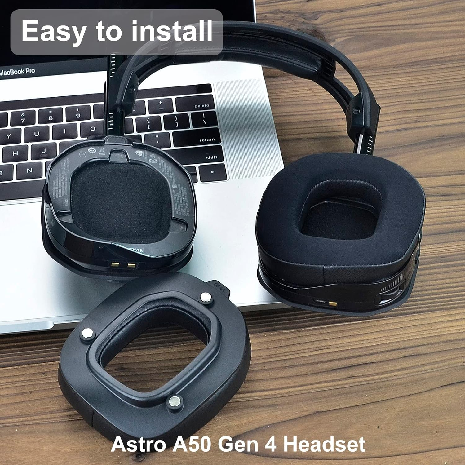 A50 Gen 4 Ear Pads and Microphone Foam- Defean Replacement Cushions Compatible with Astro A50 Gen 4 and Astro A50X Headset,Ear Cushions, Upgrade High-Density Noise Cancelling Foam (Cooling Gel) - Mesh Fabric image number 6