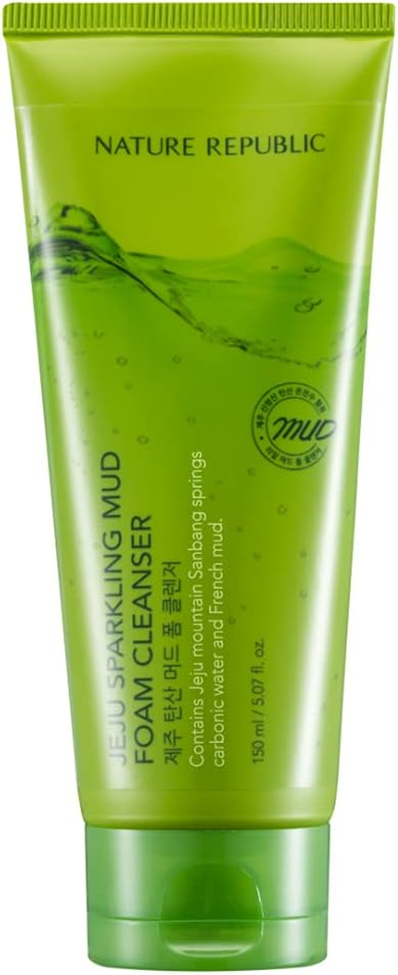Nature Republic Jeju Sparkling Mud Foam Cleanser, 150 Gram