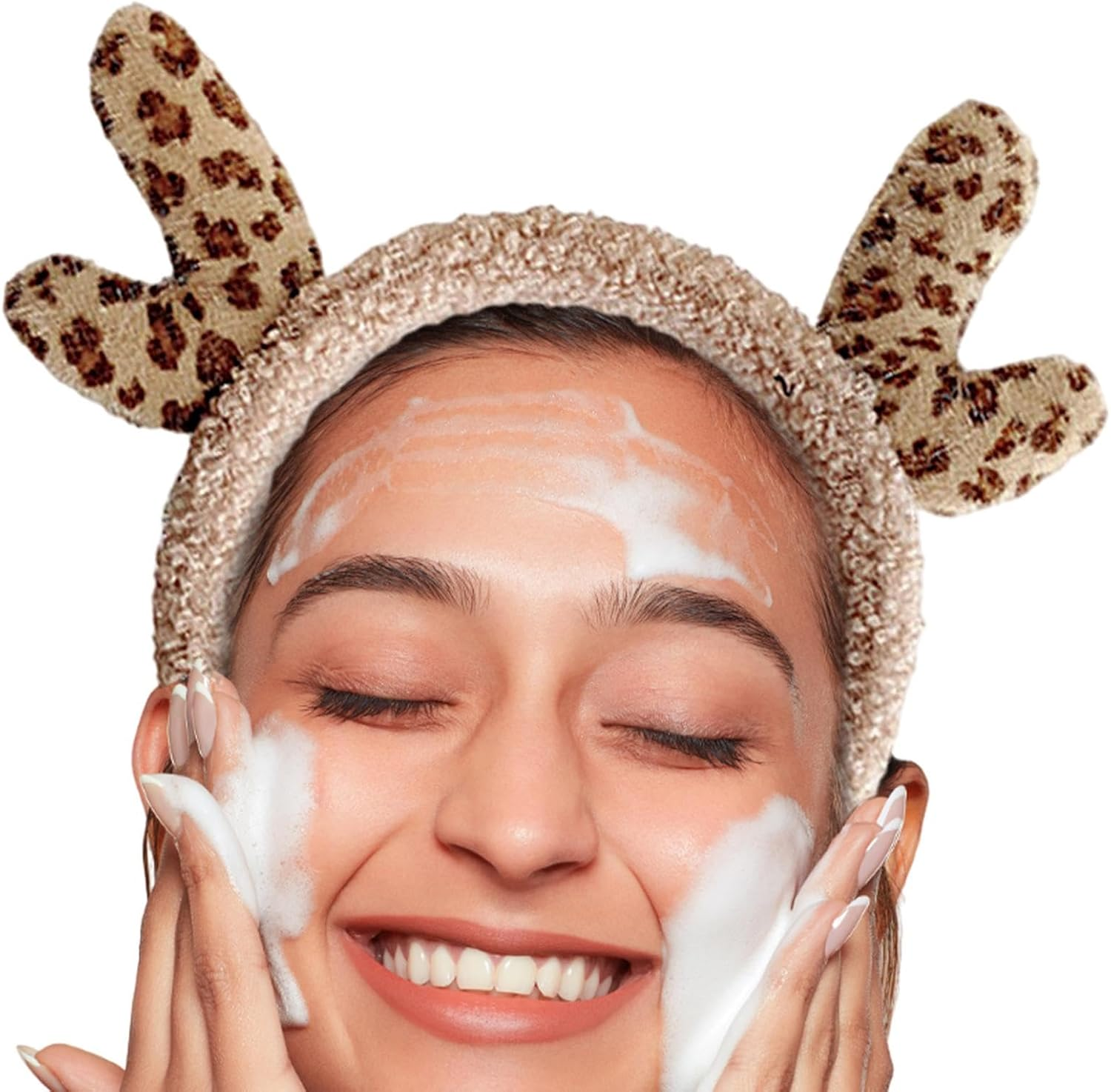 Antler Headpiece | Makeup Leopard Hair Hoop,Christmas Headband Animal Headband Realistic Antlers Headband for Cosplay Costume