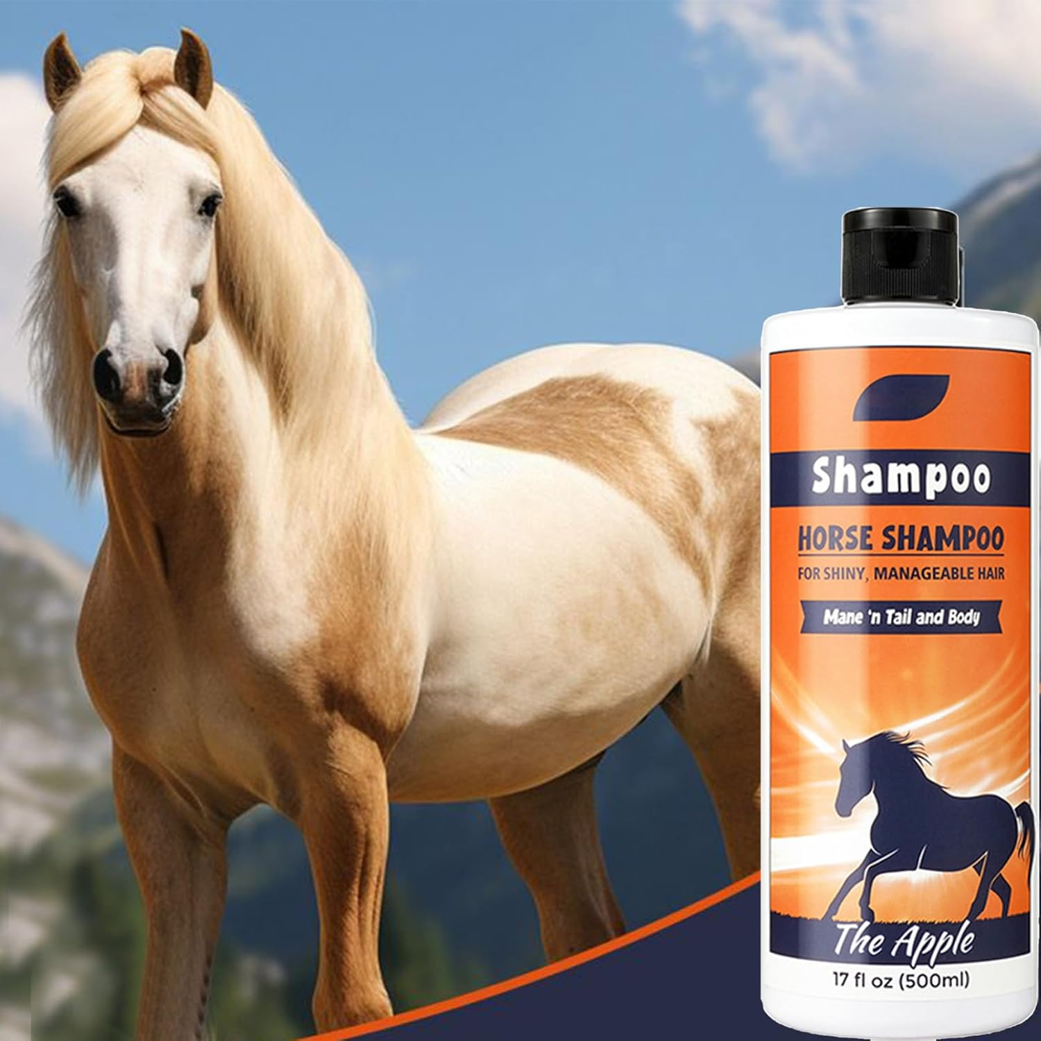 Horse Shampoo Conditioner - 500 Ml Coat Cleaner Shower Gel, Smoothing the Care Solution, Moisturising Shower Gel, Deep Moisture Retention Shampoo for Human Hair, Dog Wasc image number 5