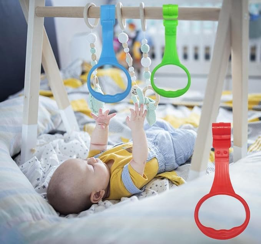 WEZCHUGHAOL Baby Play Pen Pull up Ring &ndash; Colorful 4-Piece Set for Toddler Walking & Playpen Safety image number 3