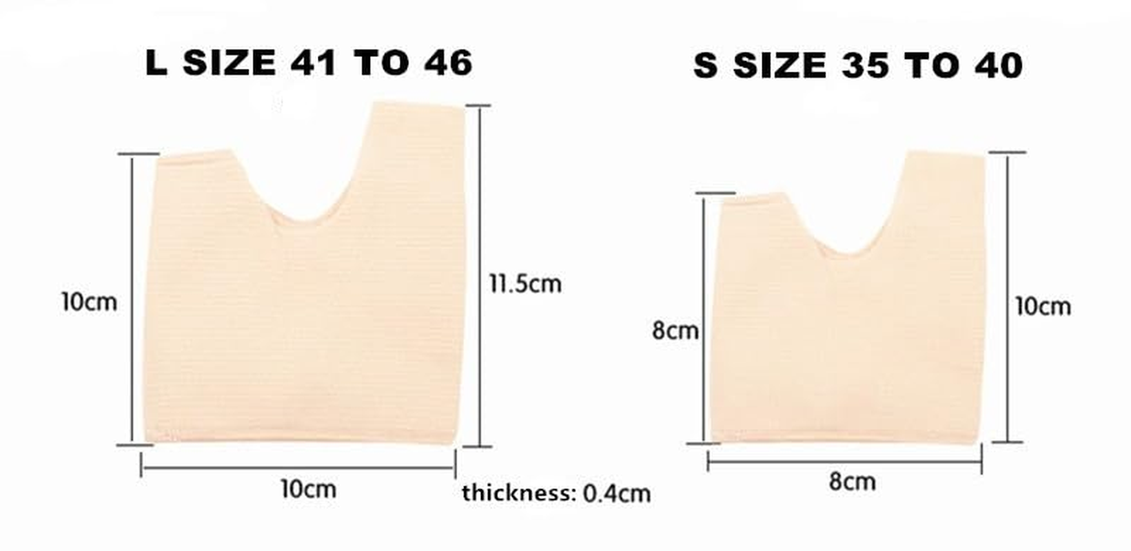 2 Pair Orthopedic Bunion Splint Hallux Valgus Correctors Separator Half Socks Bunion Sleeves Toe Joint Protector Pad Big Toe Straightener for Women Men (Colour of Skin, S) image number 5