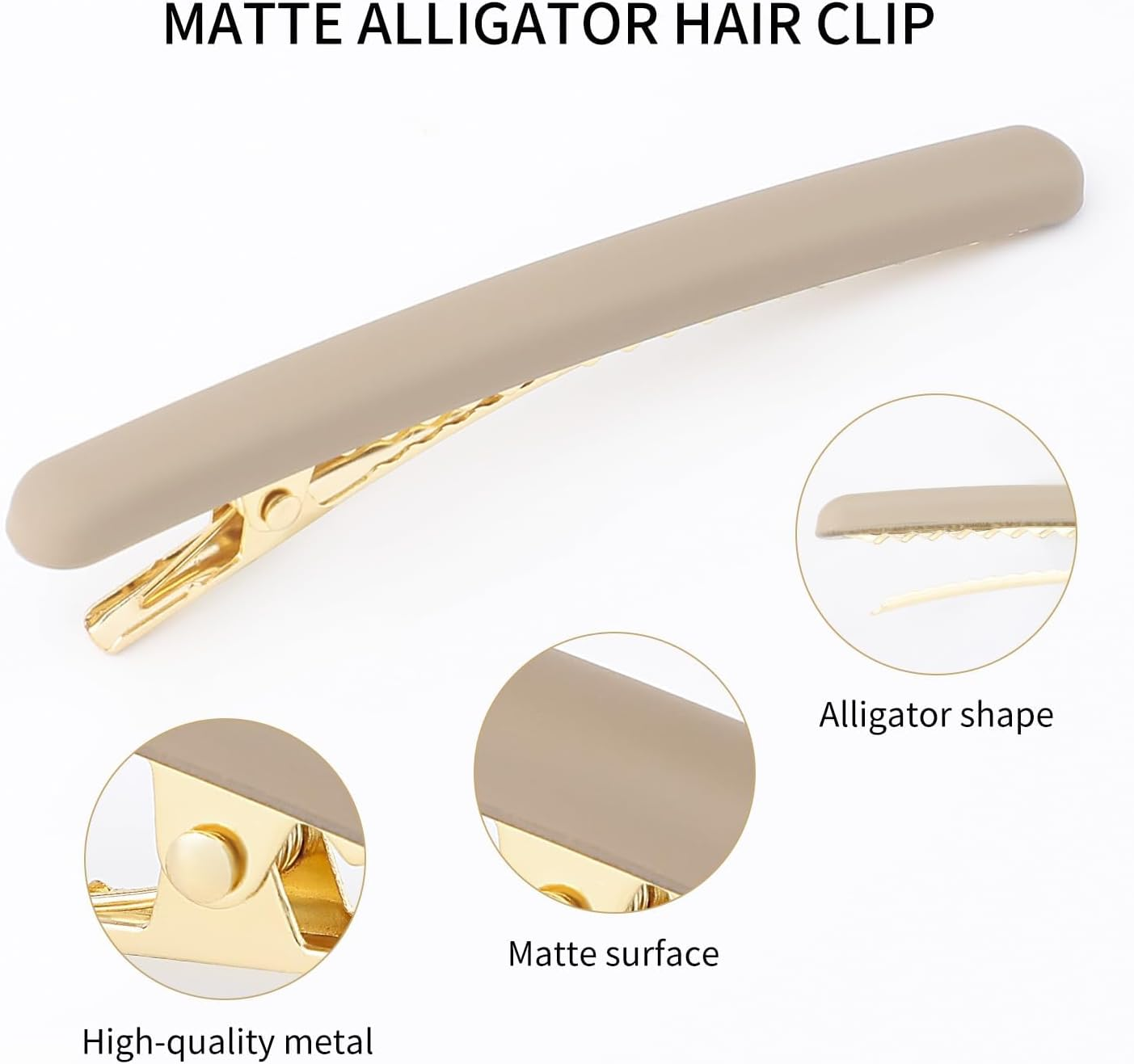 4Pcs Duck Bill Hair Clips Matte Alligator Hair Clips 9Cm Duck Teeth Hair Barrette Hair Pins Medium Barrettes Hair Accessories for Women Girls Hair Decortions (4 Colors Green)