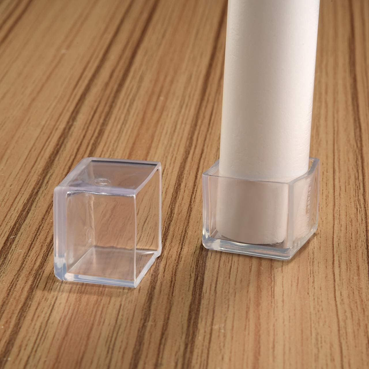 16Pcs Square 35X35Mm Silicone Chair Leg Floor Protectors, Chair Leg Caps, Furniture Foot Protectors, Free Moving Table Leg Covers, Stool Leg Caps to Prevent Hardwood Floor Scratches and Reduce Noise image number 6