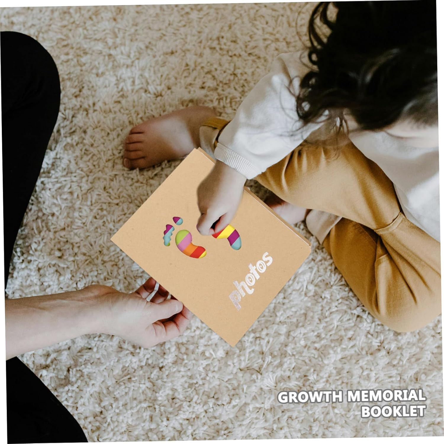 2Pcs Photo Album for Girl Boy Durable Keepsake Insert for Photos Adorable Design for Recording Growth image number 5