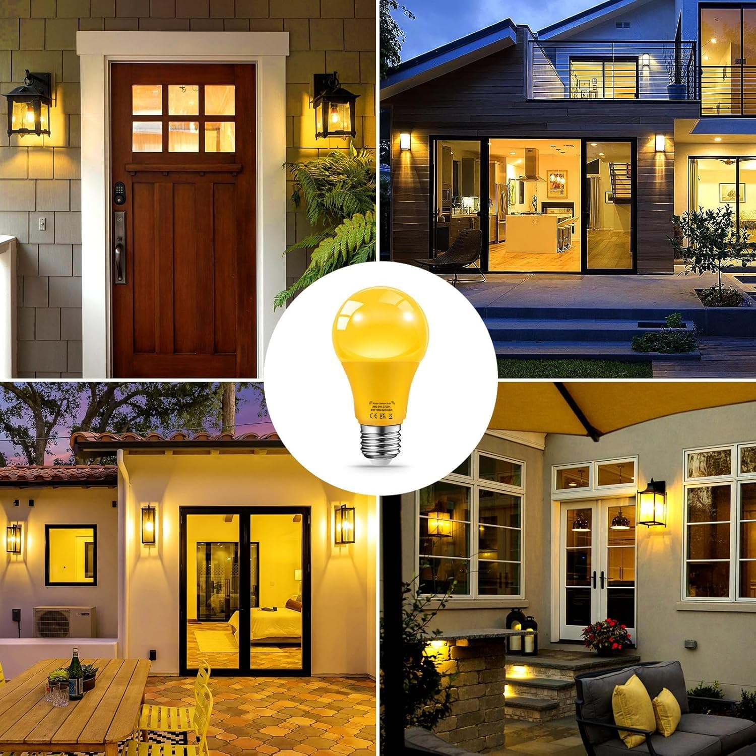 KOOYWAN 9 W Green LED Lamp with Motion Sensor for Wedding Halloween Christmas Party Bar Decor, Porch, Home, Holiday Lighting, Decorative Lighting Bulbs - Blue image number 4