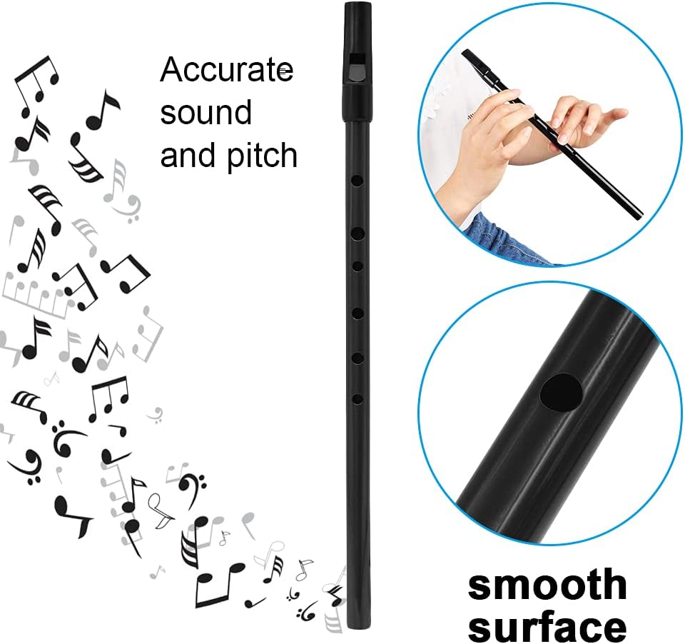 CDQL Irish Whistle, Low D Whistle, Multicolor Copper, Traditional Irish Whistle, Key of D, Wind Instrument with Storage Bag (Black), CDQLEYG6G7BK92-05 - Red image number 7