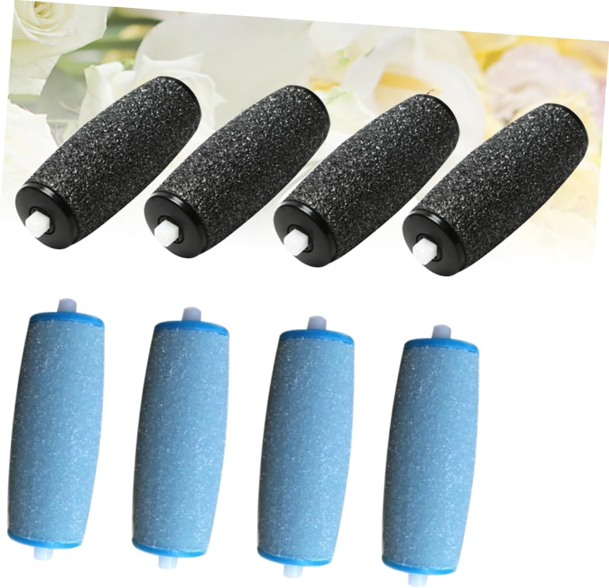 BIUDECO 12Pcs Foot Roller Heads Replacement Coarse Roller Refill Heads for Foot File Heel Smoother Accessory image number 2