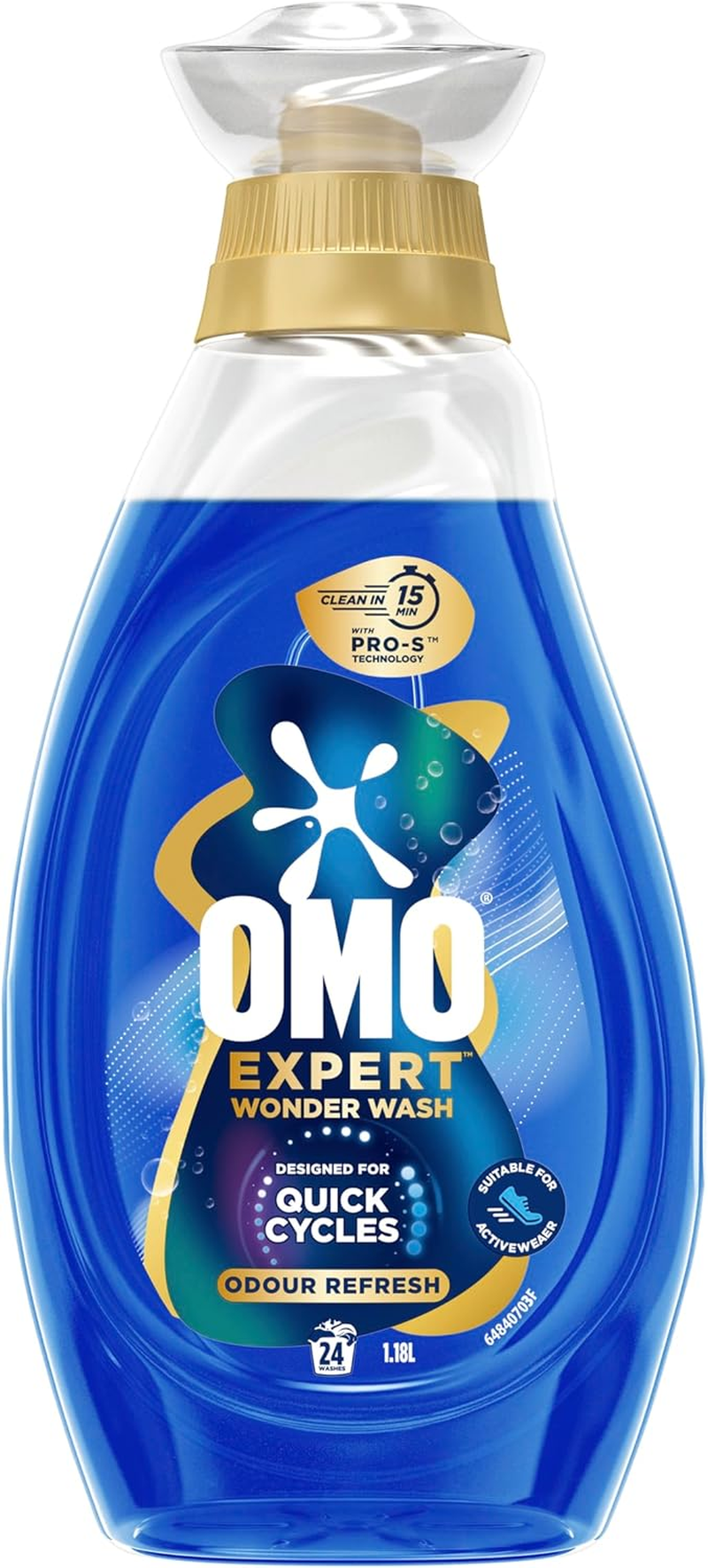 Omo Expert Wonder Wash Odour Refresh Laundry Detergent Liquid 1.94L image number 2