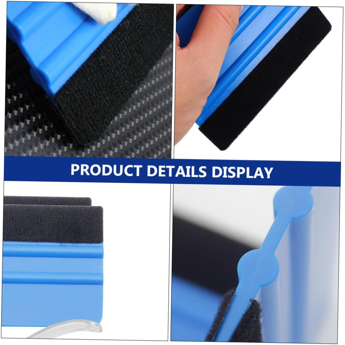 BCOATH Film Tint Tools Kit Automotive Wrapping Tools Car Sticker Installation Kit Retractable Handle Felt Squeegee image number 3