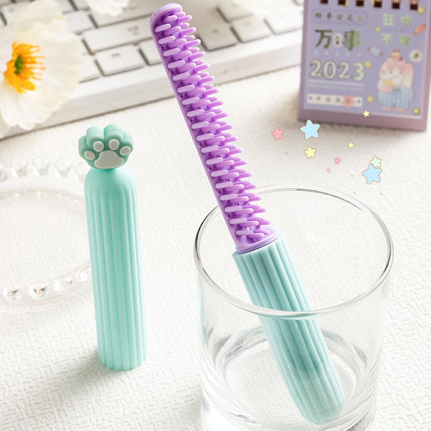 Compact Comb for Women, Beauty Comb for Girl - Lightweight Hair Care Brush Small Cute Comb for Dating, Travel, Business Travel, Party