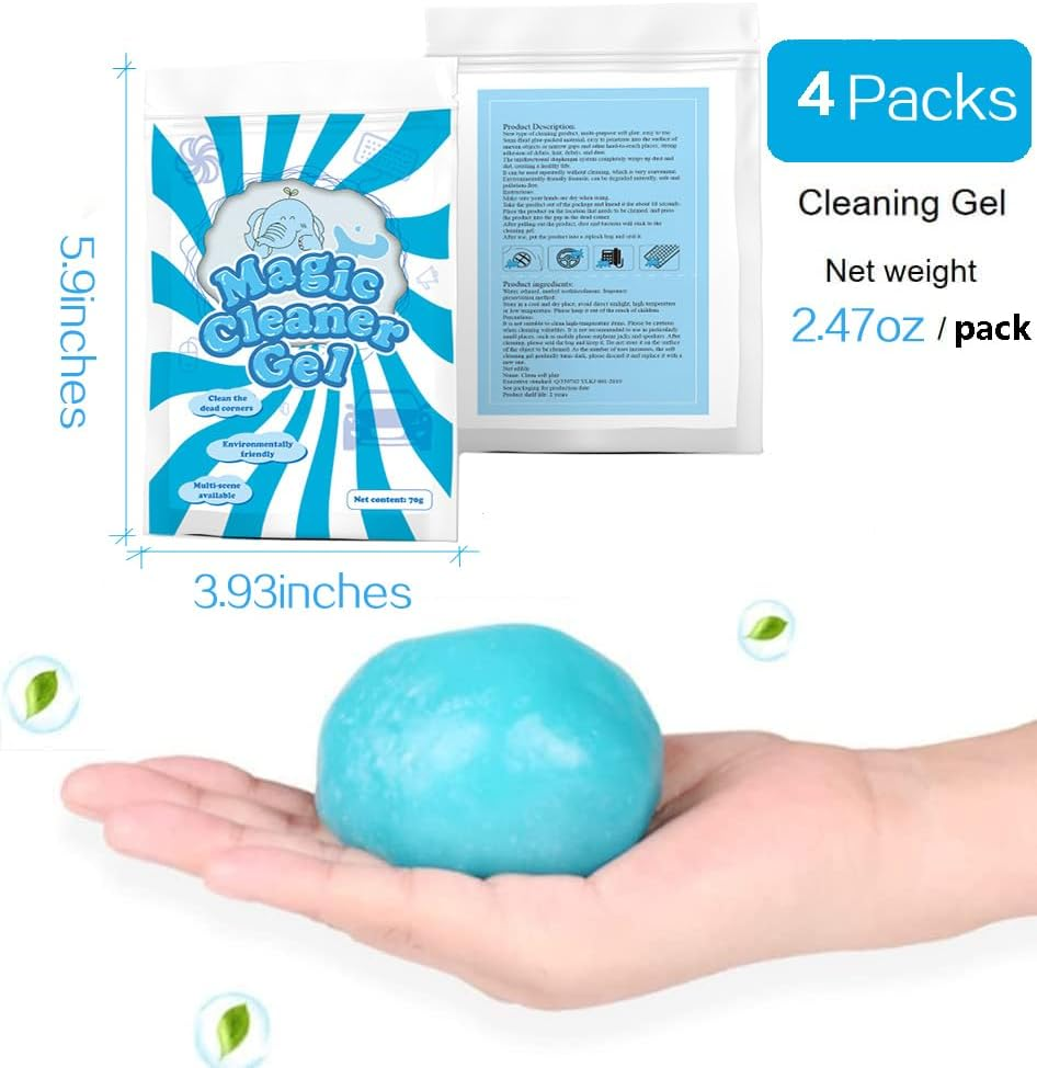 Car Cleaning Gel Universal Cleaning Gel Car Detail Tool for Car Interior Camera Notebook Calculator or Keyboard (4) image number 3