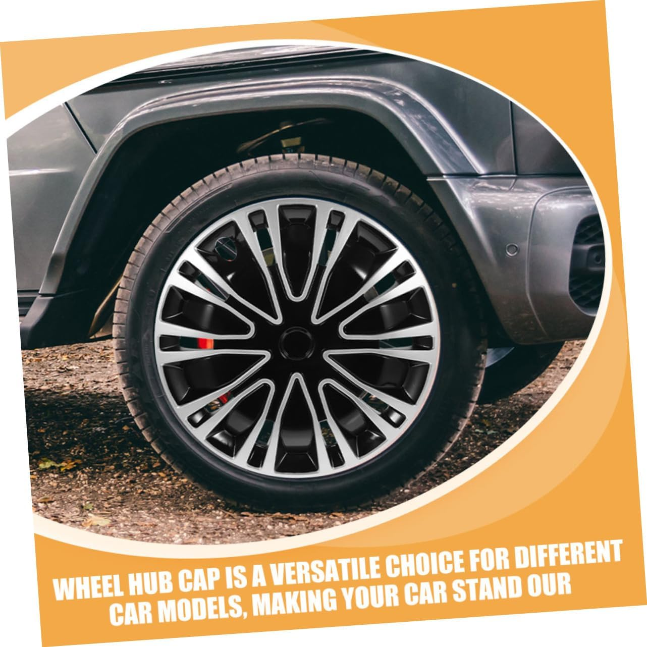 GETAJGHSD 2Pcs Hubcap Decoration Automotive Wheel Hub Cover Car Hub Caps for Vehicle Wheel Caps for Cars