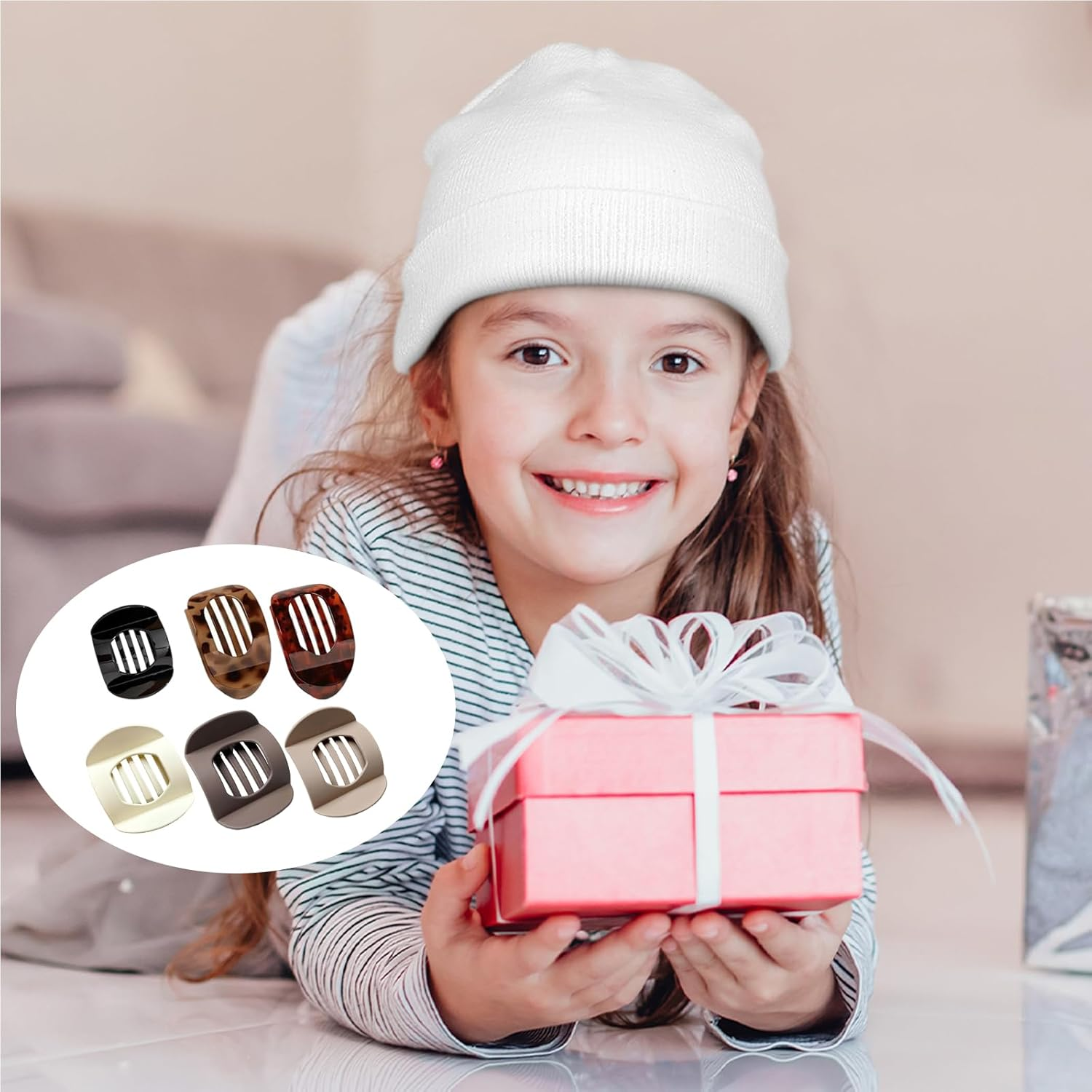 Pack of 6 Flat Hair Clips, Flat Hair Clips, Women'S Set, Non-Slip Hair Clips for Thin Hair, Flat Hair Clips for Everyday, Party and Styling, Gift for Girlfriends (6 Colours) image number 5