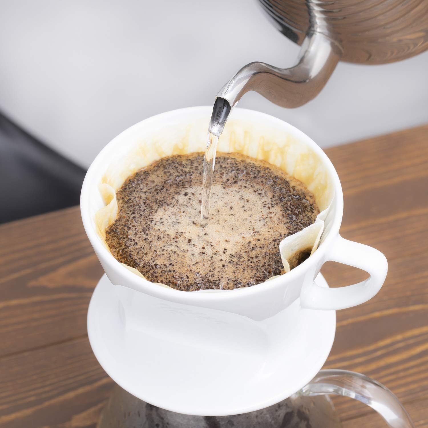Kalita HASAMI & Kalita HA101#01010 Coffee Dripper, Porcelain Hasami Ware for 1-2 People image number 2