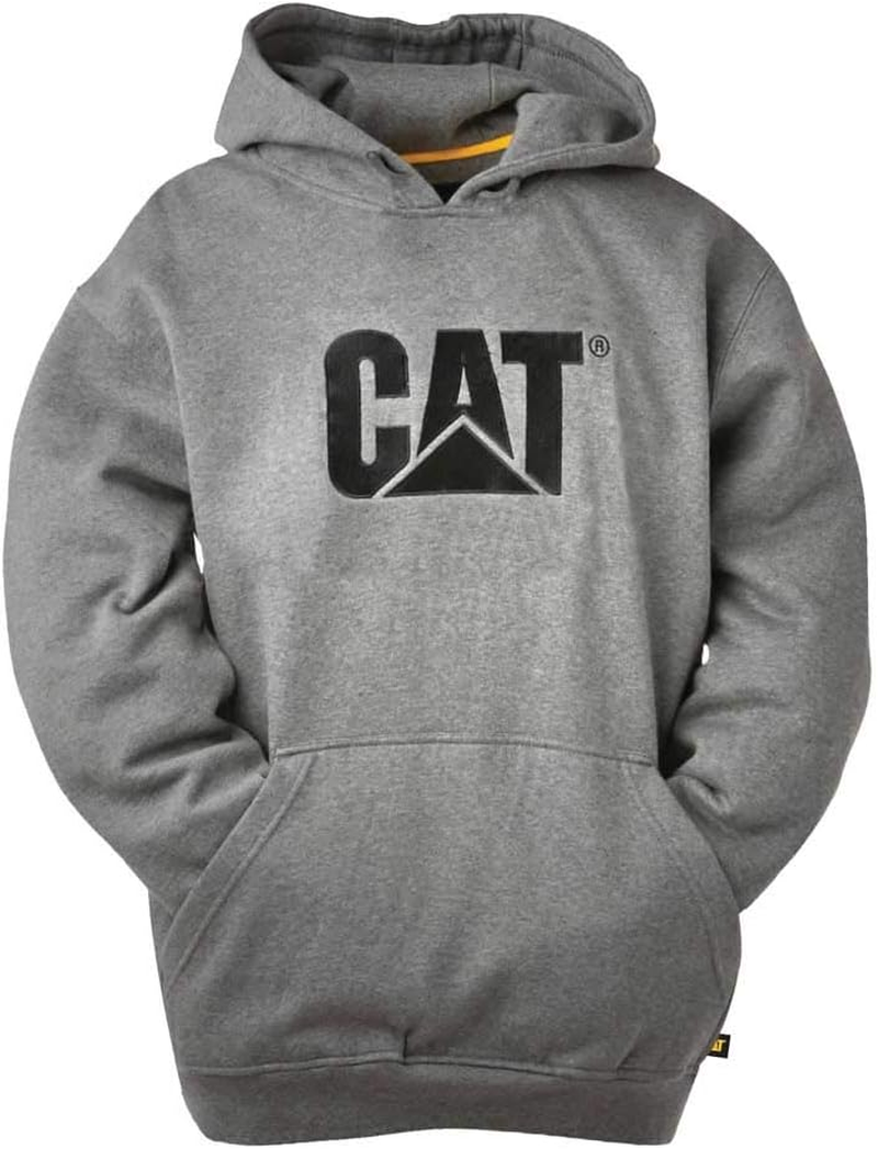 CAT Men'S Trademark Hooded Sweatshirt, Dark Heather Grey, Xx-Large image number 2