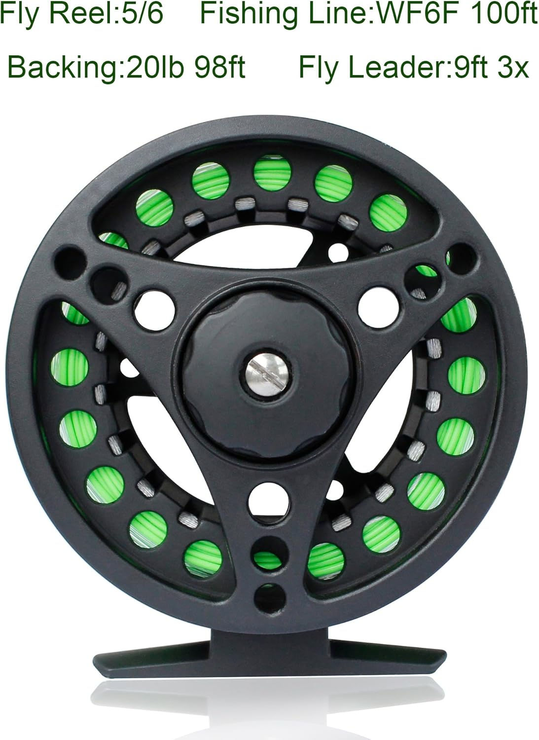 Netangler Fly Fishing Combo,Lightweight Portable Rod and Reel Kit,Graphite Pole with Carbon Fiber Blanks and Chromed Stainless-Steel Snake Guides 4-Piece,With Carry Bag(5-6#) image number 1