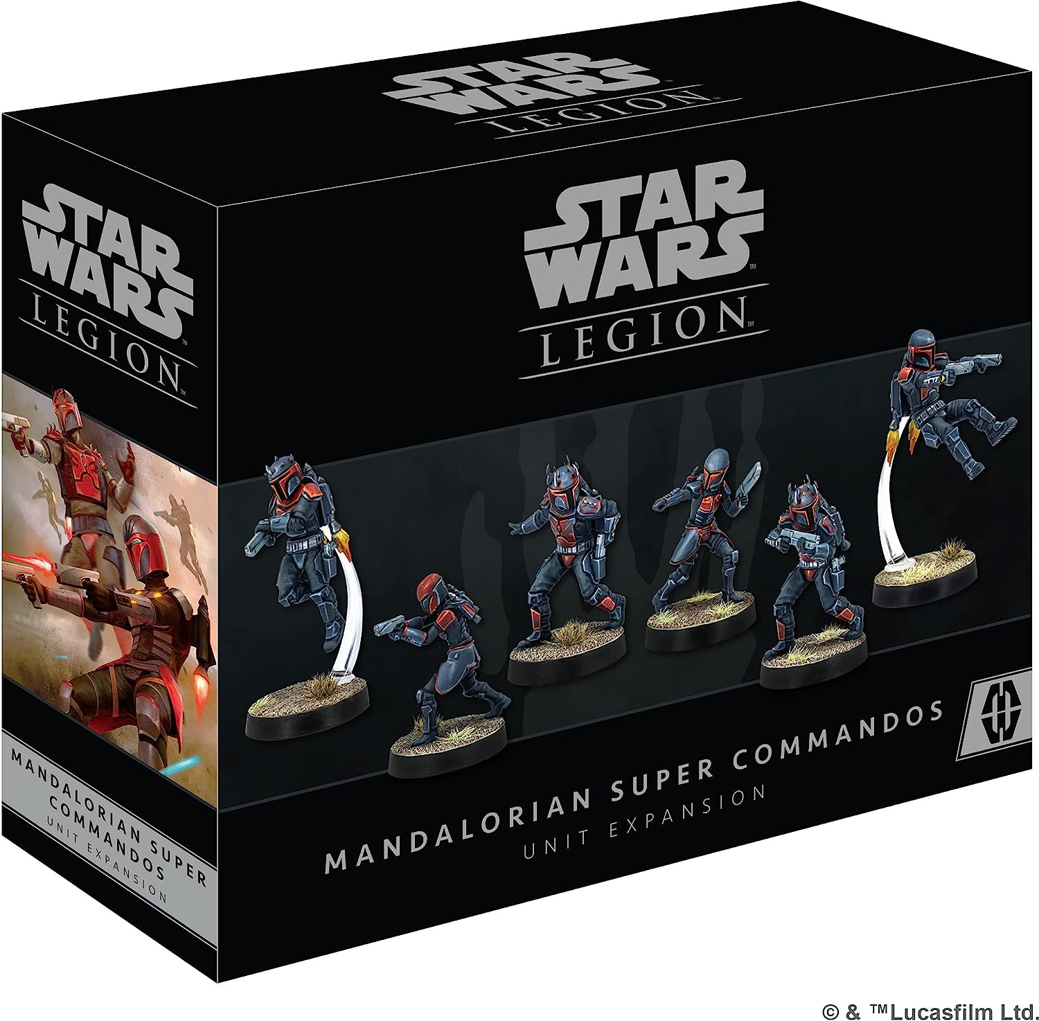 Asmodee North America Star Wars Legion Mandalorian Super Commandos Unit Expansion Game image number 5