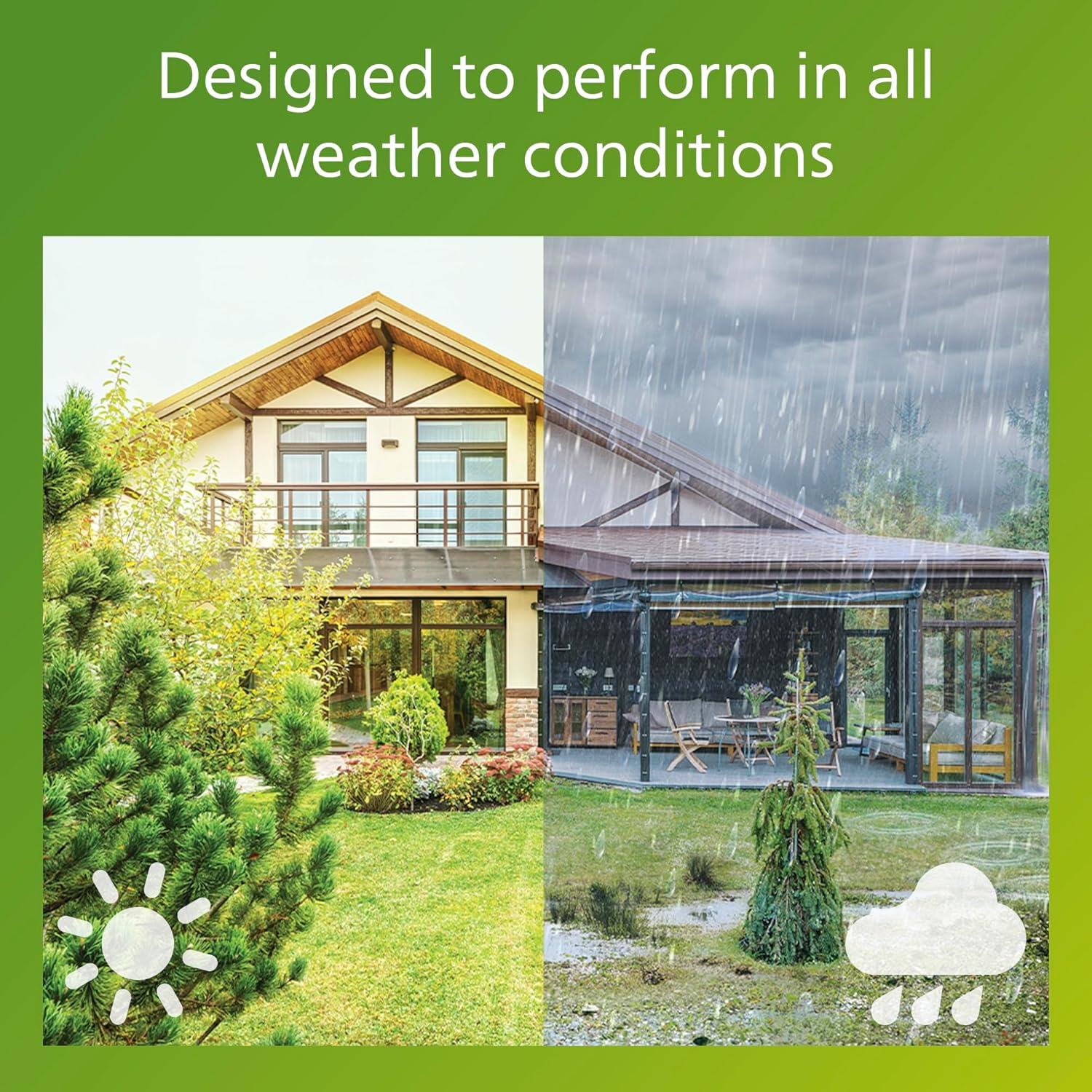 Philips Lois Outdoor Floodlight, 20 W, 3000 K, Black​