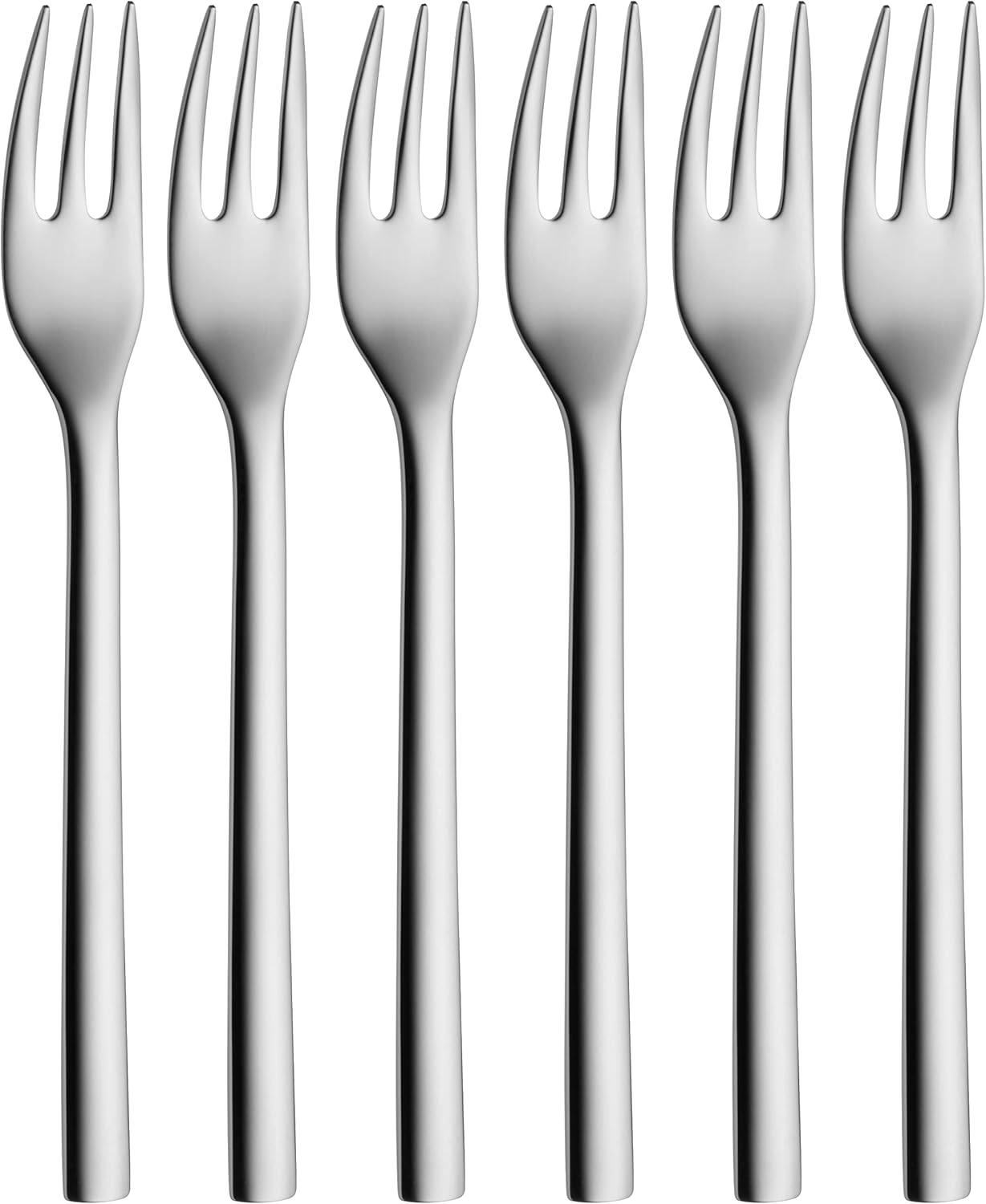 WMF 12.9166.6046 Cake Forks Set, Stainless Steel, Silver, 21.1 X 17.5 X 2 Cm image number 3