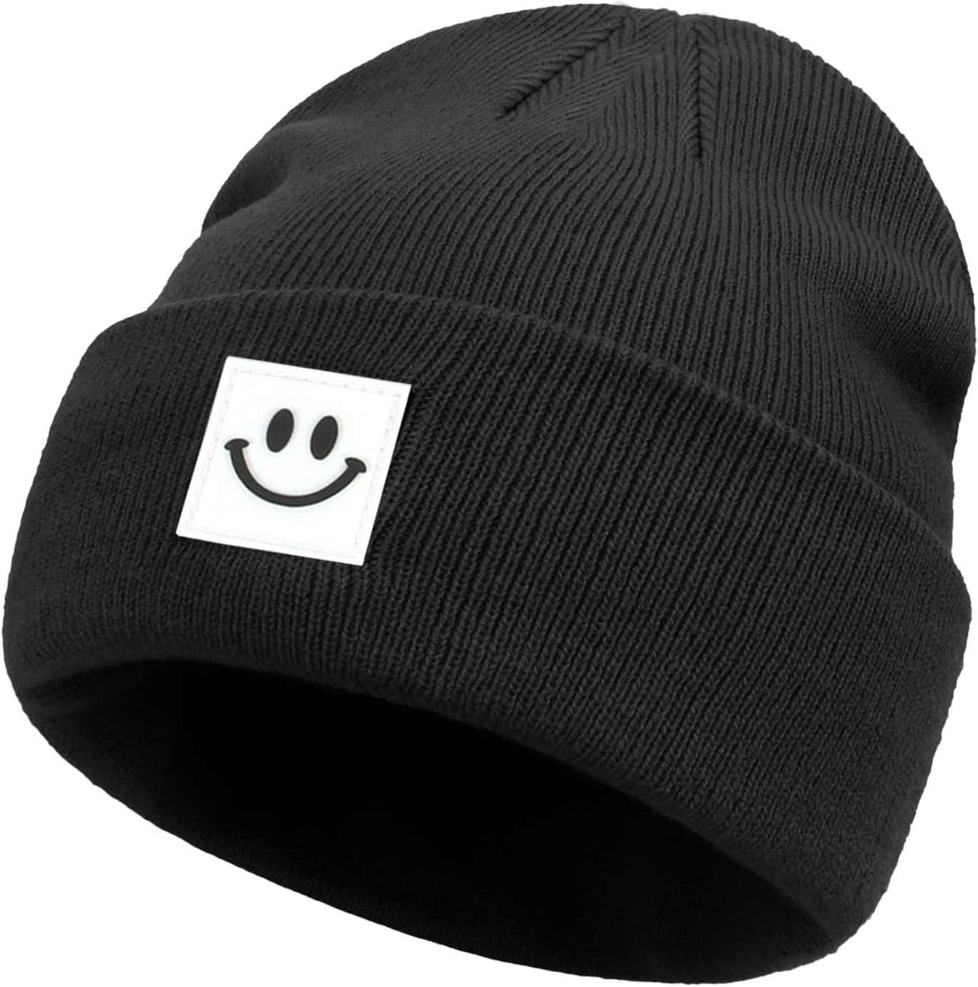 Viiotu Smile Men Beanie, Beanie Hats for Women Warm, Mens Beanie Soft Unisex Knit Hat Beanie for Winter