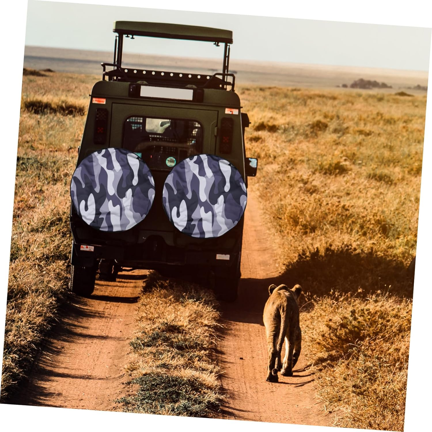 LALADEFIEE Spare Tire Cover Camouflage Wheel Protectors for Car Rv Trailer Scratch Resistant Material image number 2