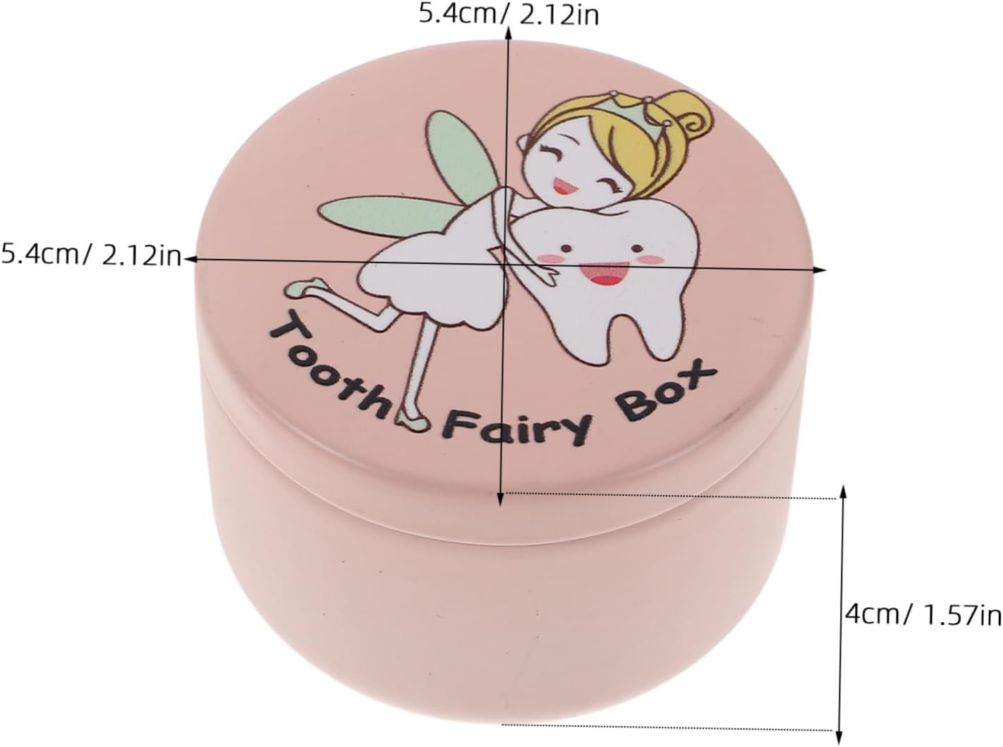 2Pcs First Tooth Container: Tooth Holder Umbilical Cord Keepsake Case Cute Baby Teeth Keepsake Box Fetal Hair Container Fairy Box Pink image number 6