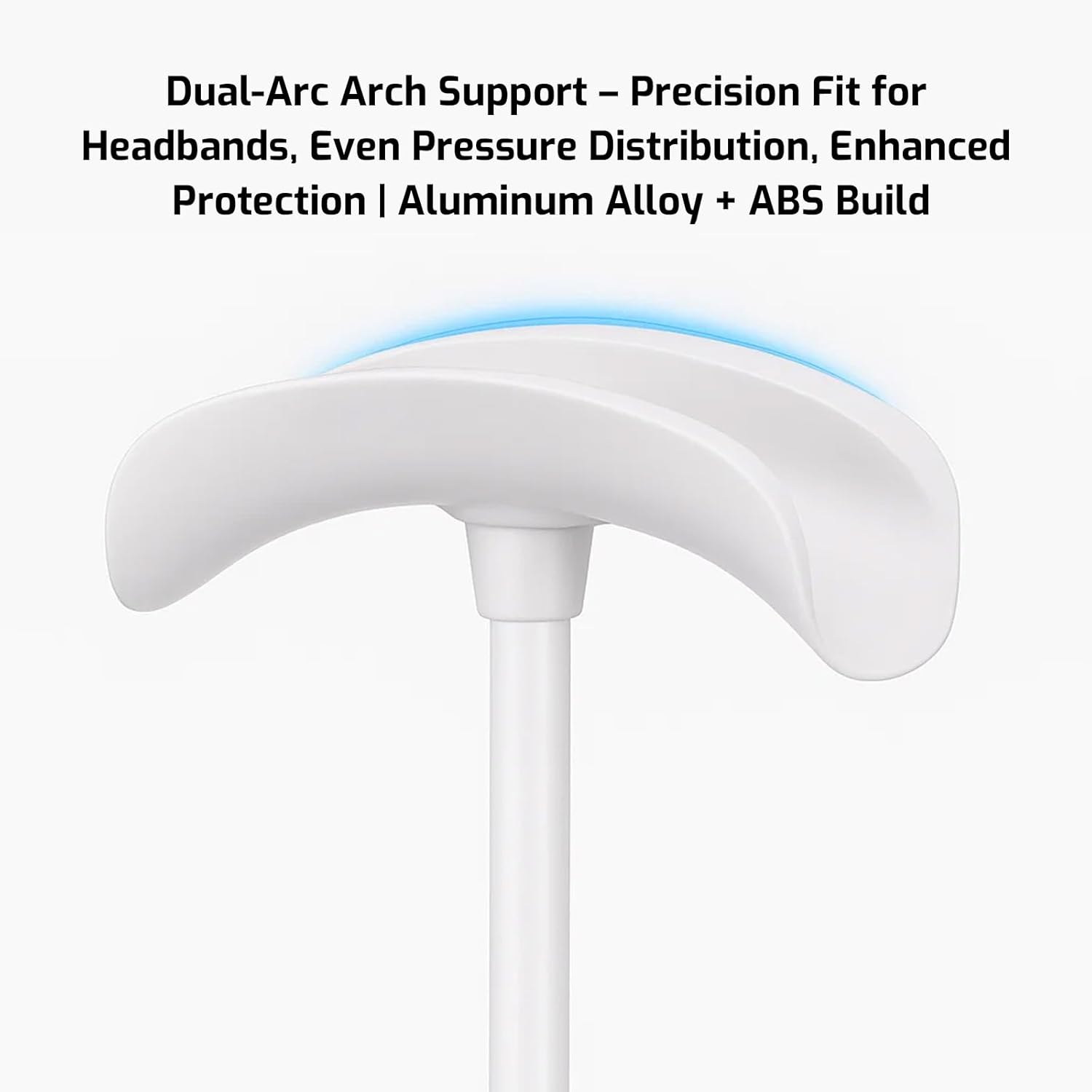 Tzylomirx Headphone Stand, Headphone Holder - Compatible with Airpods Max, Beats, Bose and Most Gaming Headphones, Headset Stand with Storage Tray! No Tools Required YO - 2 (White) image number 3