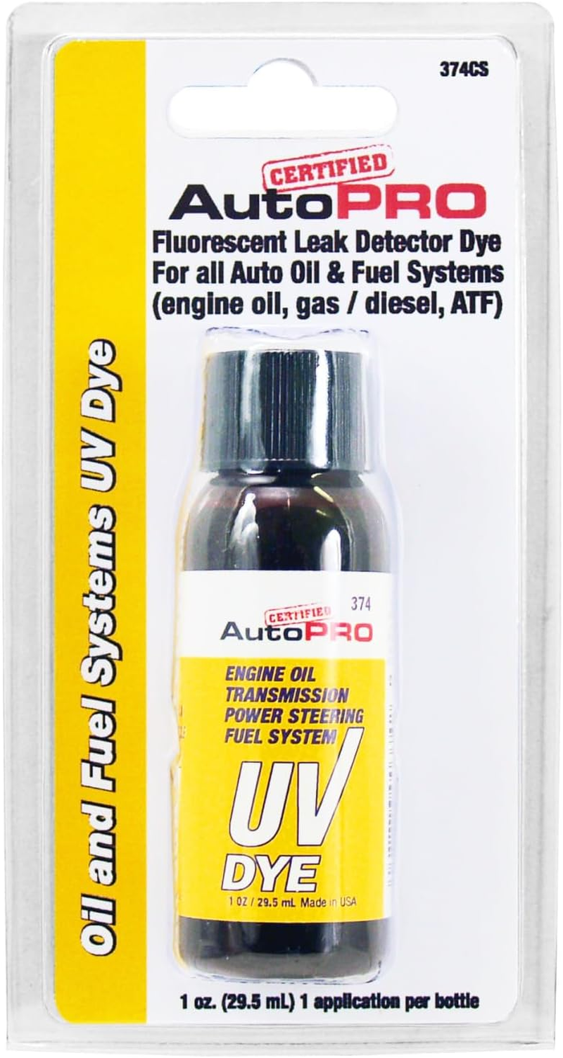 Certified Auto Pro Oil and Fuel System UV Dye Leak Detection for Cars & Trucks & More, 1 Oz, 374CS, Universal image number 2