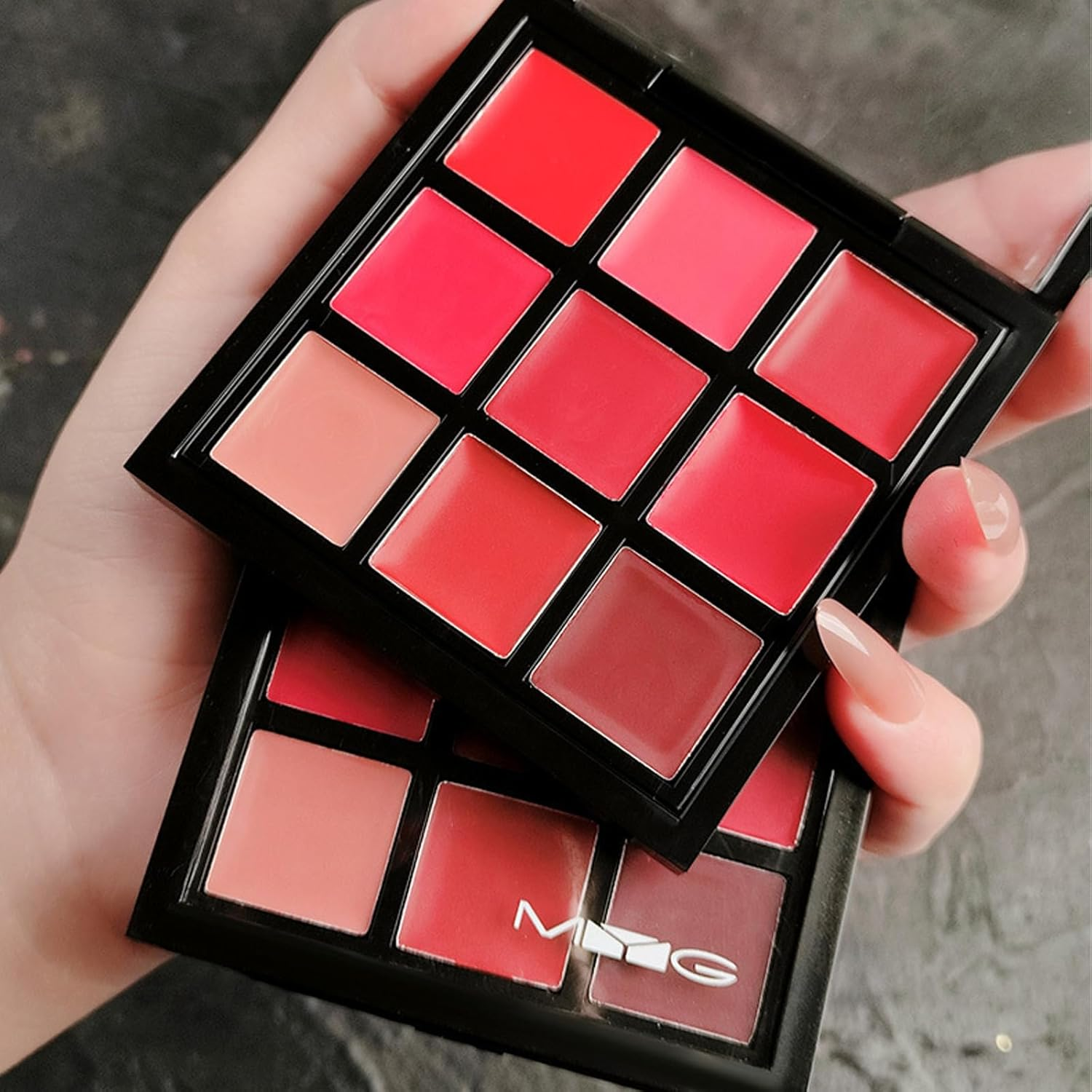 9-Color Lipstick Palette &ndash; Velvet Matte Lip & Cheek Tint | Long-Lasting, Waterproof, Highly Pigmented | All-In-One Lip Palette for Every Occasion image number 1