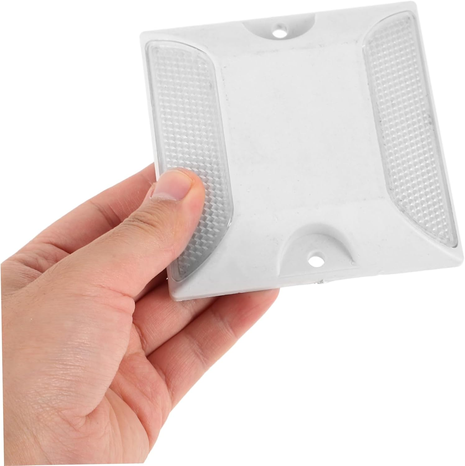 2Pcs Reflective Road Studs Driveway Markers Waterproof Aluminium Reflectors for Night Visibility Emergency Reflectors for Garden and Pavement image number 3