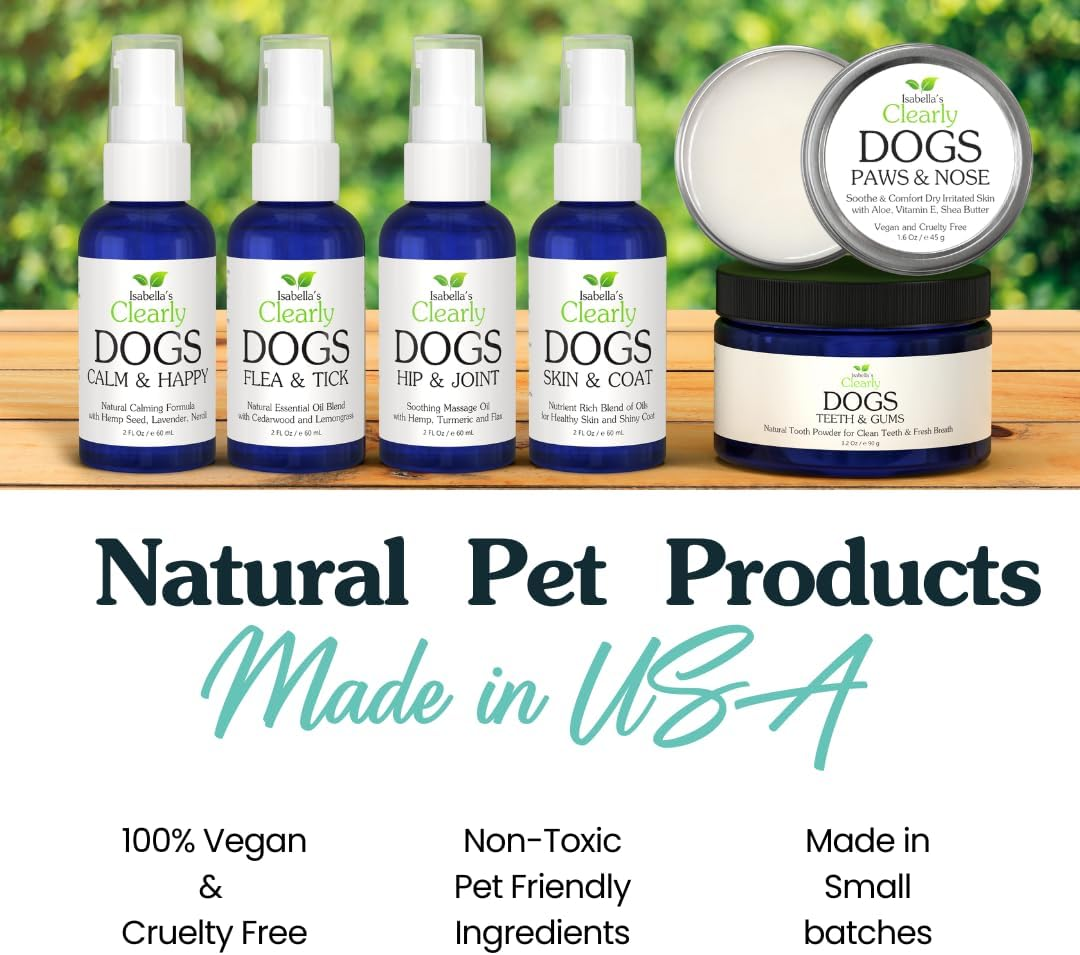 PAWS & NOSE Soothing Balm for Dogs, Cats, Horses | Moisturize & Protect Dry Irritated Itchy Paws, Cracked Snouts, Hooves | Natural Lick Safe Moisturizer with Coconut, Aloe, Shea Butter | USA image number 4