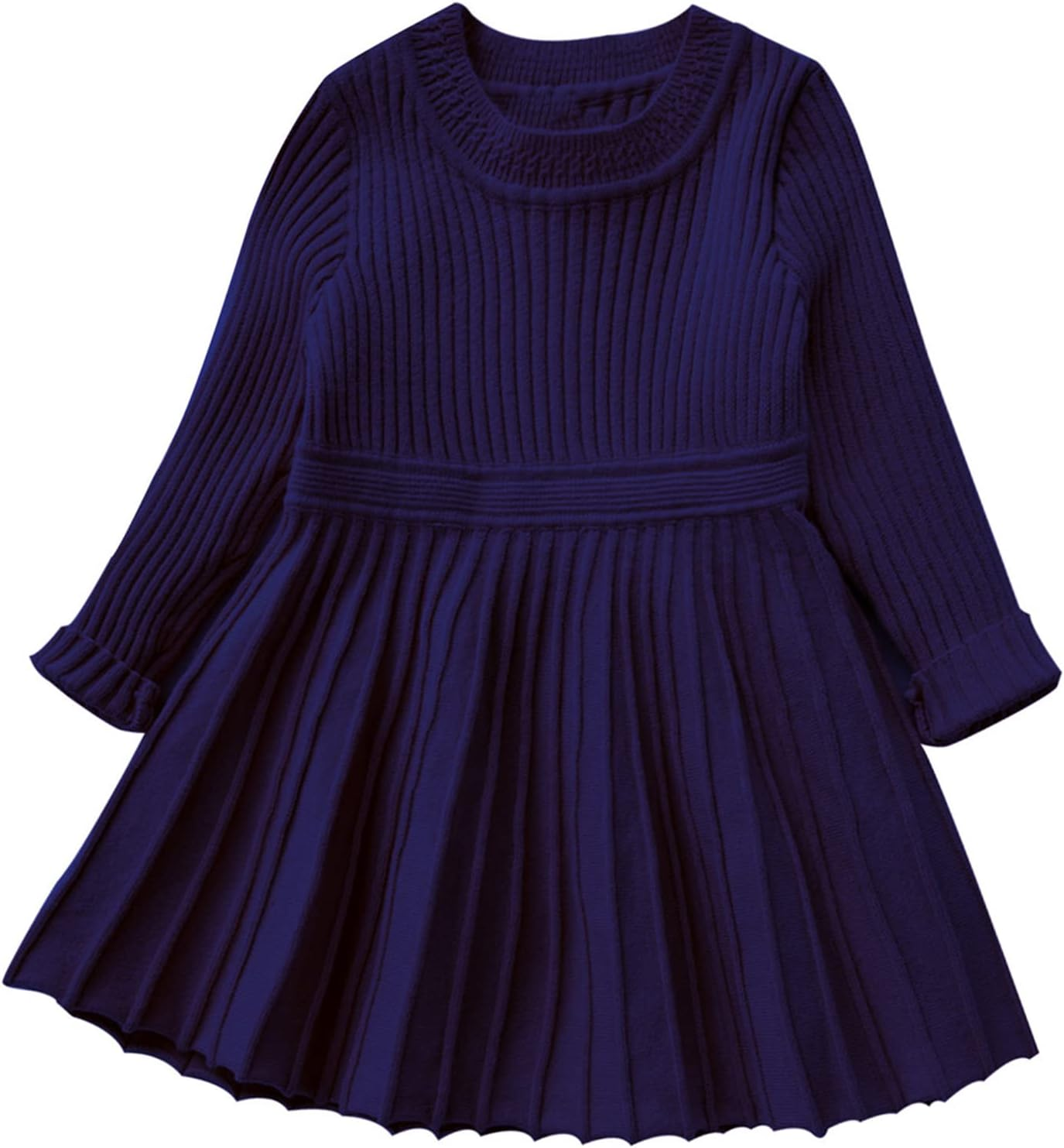 Geeda Girl Winter Long Sweater Dress Woolen Knitted Dress image number 3