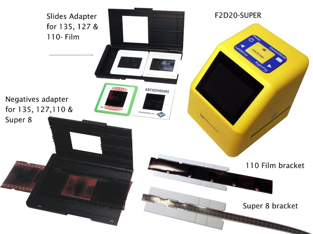 Wolverine F2D Super 20MP 4-In-1 Film to Digital Converter image number 4