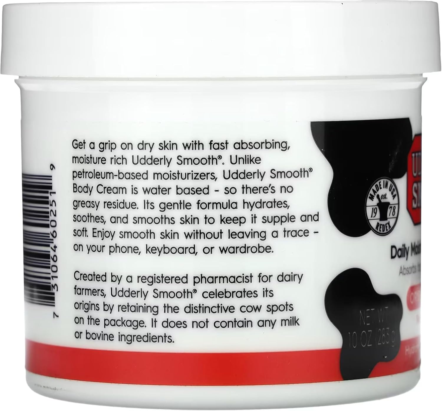 Udderly Smooth Udder Cream, Skin Moisturizer, 12 Ounce Jar image number 6