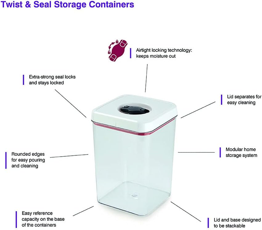 Twist & Seal 3.6L Tall Rtangle Container