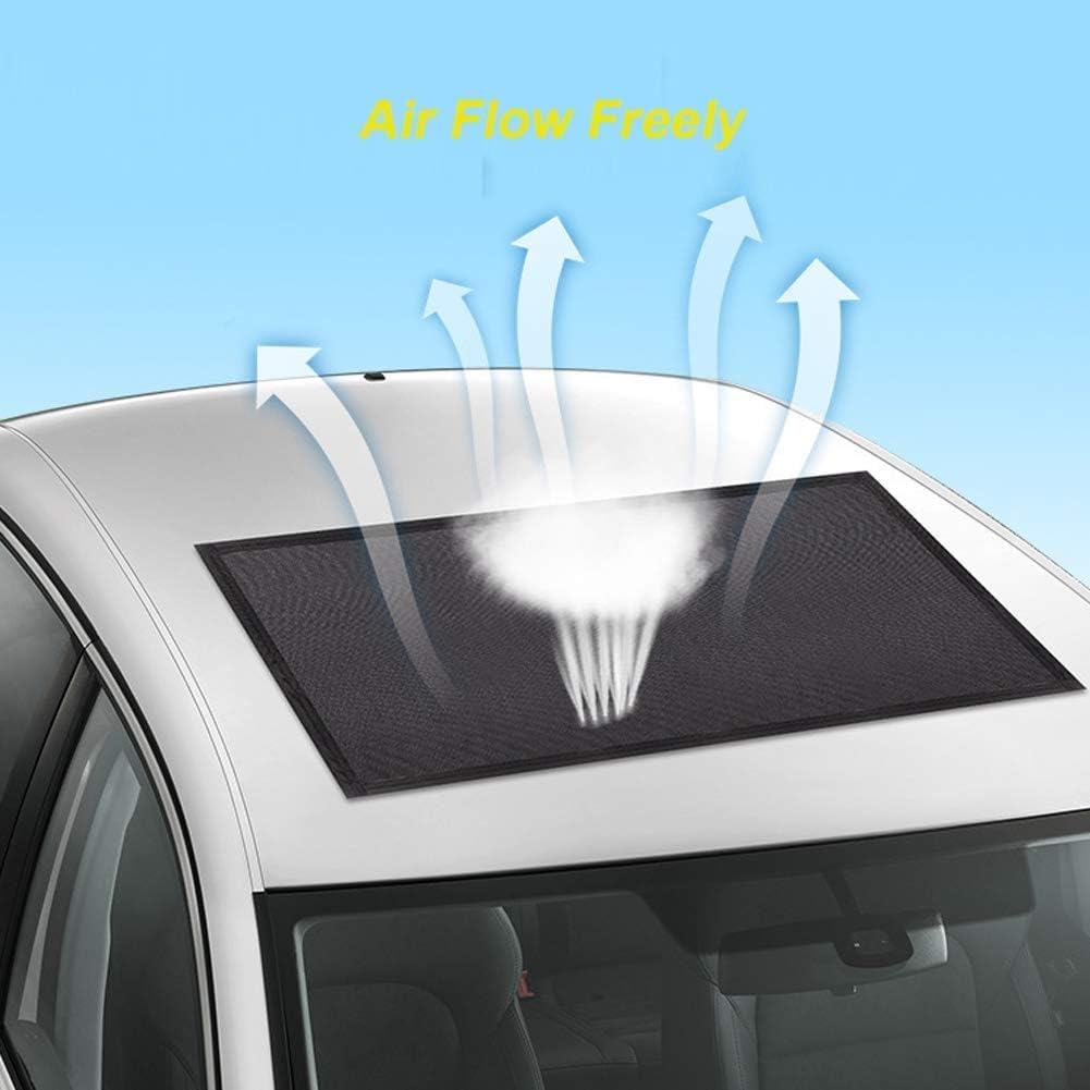 Car Magnetic Sunroof Sun Shade, UV Sun Protection for Moonroof, Car Roof Cover for Overnight Camping Can Breathable and Prevent Bugs, Can Also Be Used for Side Windows image number 2