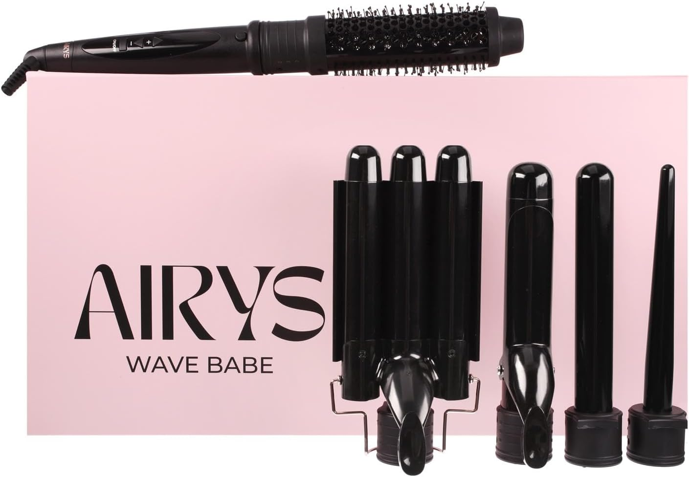 Wave Babe, Thermal Brush, Curling Wand, Mermaid Waver, 5 in 1 Hair Styling Tool image number 4