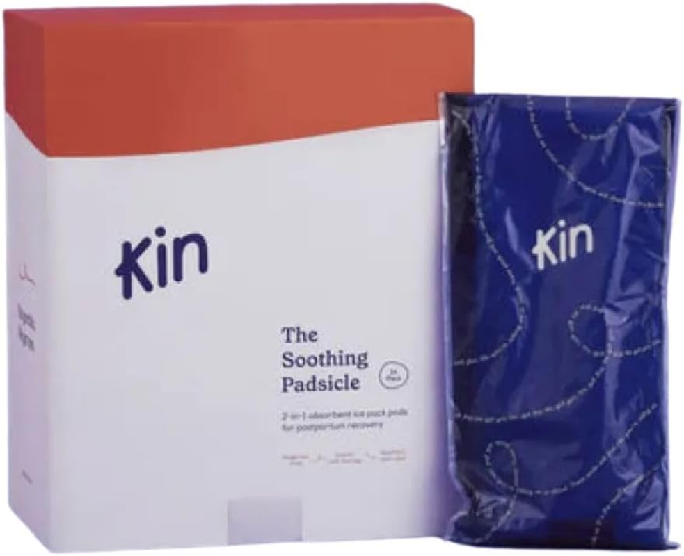 Kin Soothing Padsicles, Retail Ready 14 Pack | Instant Cooling Postpartum Recovery Pads for Perineal & C-Section Relief, No Freezer Needed, Ultra-Soft & Absorbent Cold Therapy image number 1