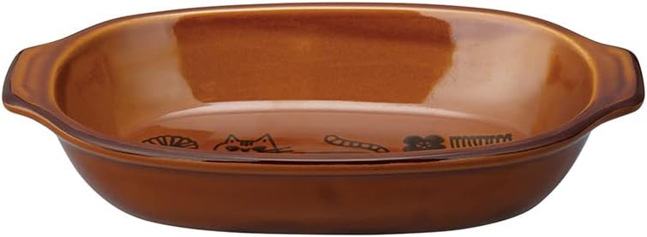 Decole Corporation FIKA TW-86431 Gratin Dish, Oval Am&eacute;, Banko Ware, Microwave/Oven/Dishwasher Safe, Made in Japan, Approx. 8.3 X 4.5 X 1.6 Inches (210 X 115 X 40 Mm) image number 4