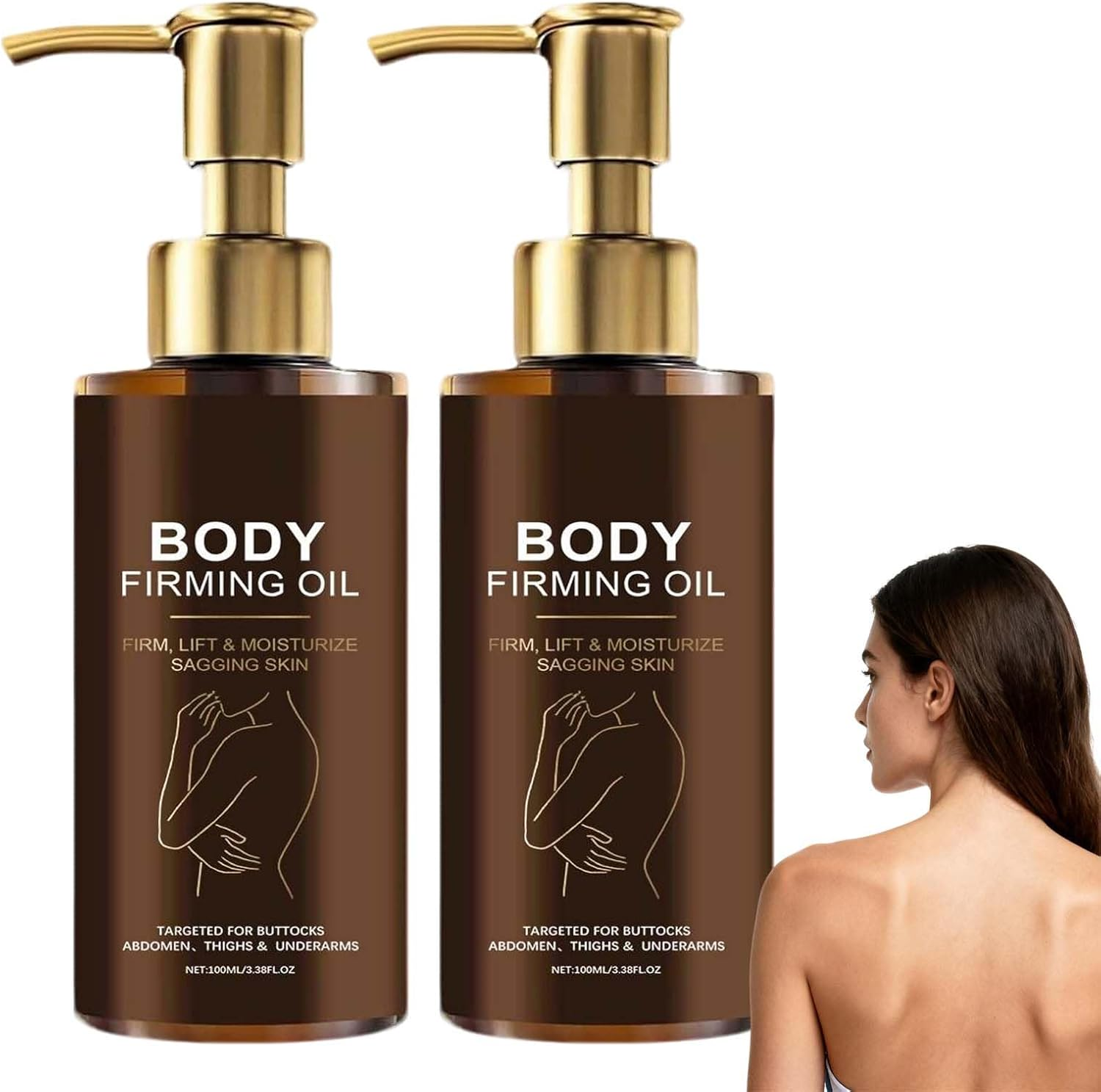 Glows Remedy Oil Skin Tightening, Lift Firming Body Oil, Body Firming Massage Oils for Dry Sagging Skin, Reduces Fine Lines, Wrinkles & Stretch Marks, Non-Greasy Moisturizer Bodys Oils. (3PCS)