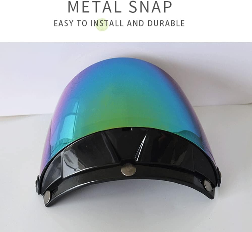 Mingzhe Motorcycle Anti-Uv Anti-Scratch Helmets Lens Fashion Visor Wind Shield Lens Universal for Standard 3-Snap Open Face Helmets image number 5