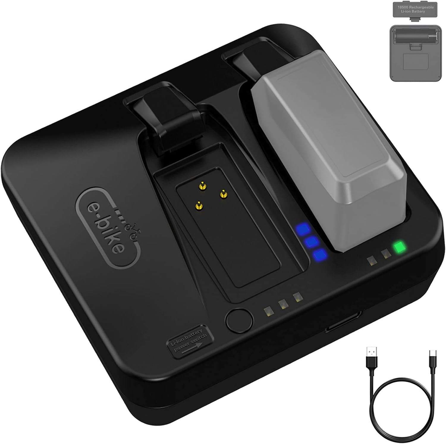 2 -Port Battery Charger for SRAM Etap AXS GX Rival XX1 X01 Battery [Front/Rear Derailleur] image number 2