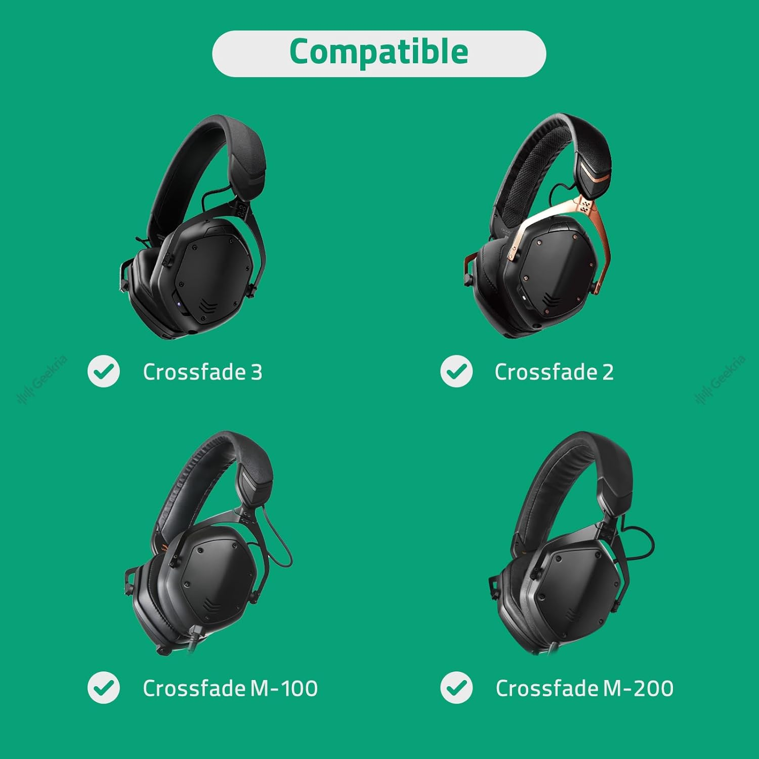 Geekria Audio Cable Compatible with V-Moda Crossfade 3/2/LP2, M-100, M-80, V-80 Headphones, 1/8" (3.5Mm) to 3.5Mm Braided Nylon Replacement Stereo Cord (4 Ft / 1.2 M) image number 4