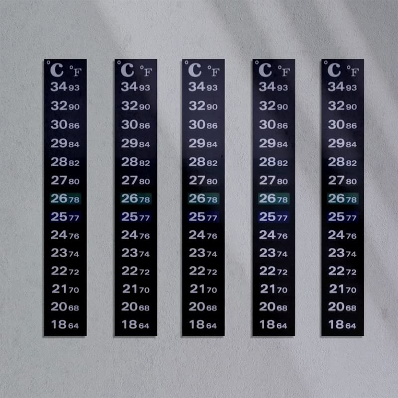 Upto 1X Aquarium Thermometer Fish Tank Sticker Temperature Strip Dual Scale HOT image number 5