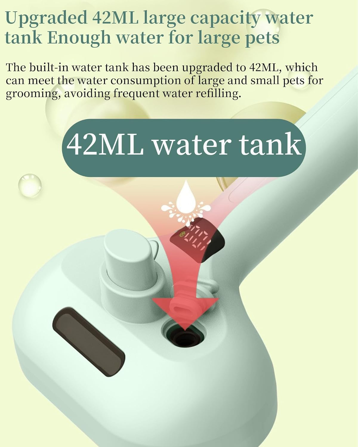 Cat Brush with Steam, 3 in 1 Cat Steam Brush Pet Brush for Shedding Pet Hair Cleaning Brush Comb Steamy Cat Brush Easily Removes Mats, Tangles, and Loose Fur, Rechargeable, Low Noise, Green - Pink image number 7