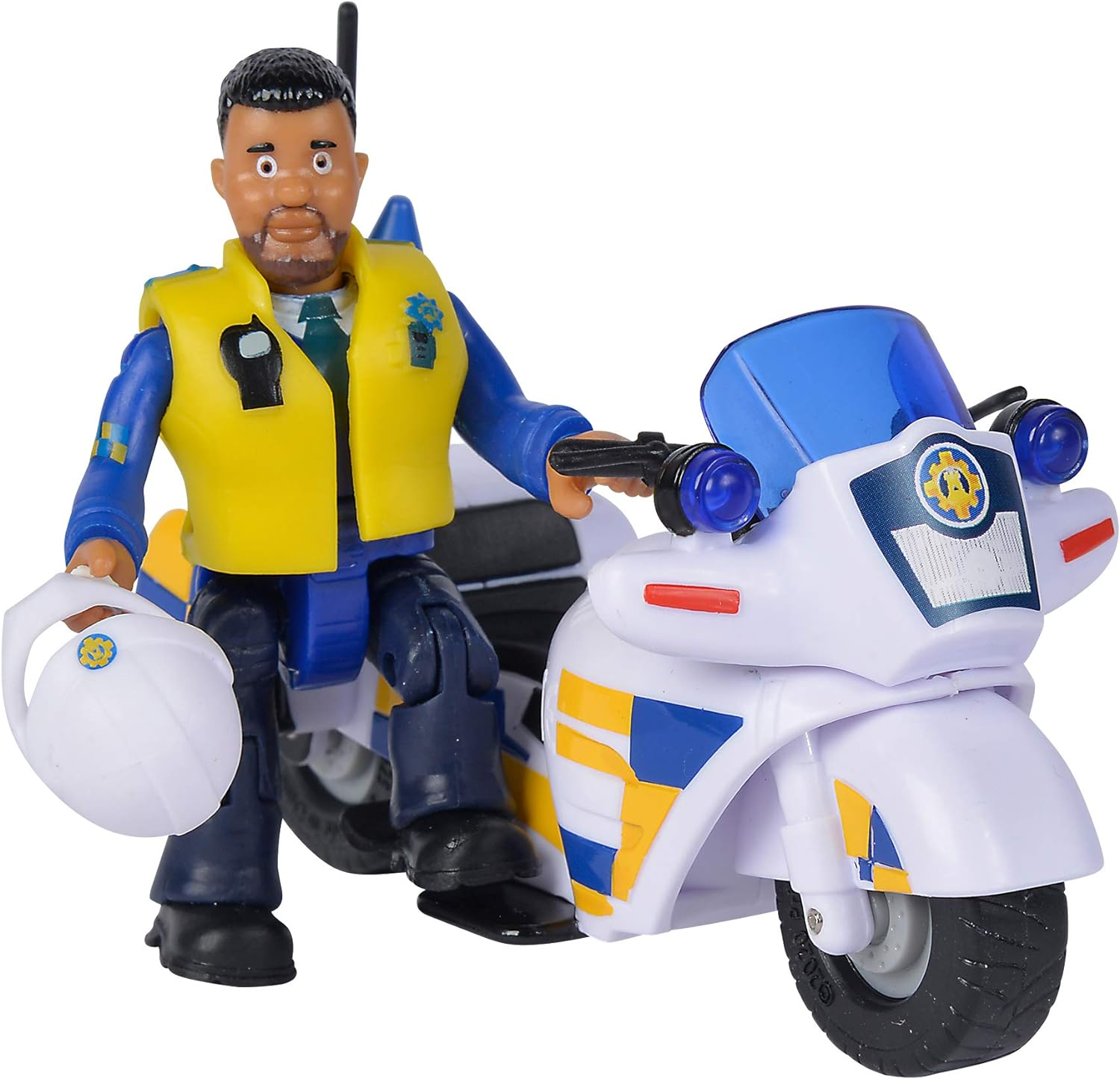 SIMBA.DICKIE.GROUP Fireman Sam Police Motorbike + 1 Figurine, Multicolored, 109251092002 image number 2
