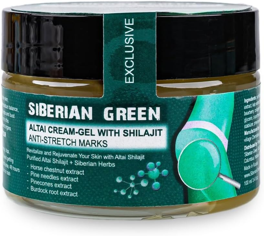 Siberian Green Altai Cream-Gel &ldquo;Anti-Stretch Marks&rdquo; with Shilajit and Siberian Herbs 100Ml image number 2